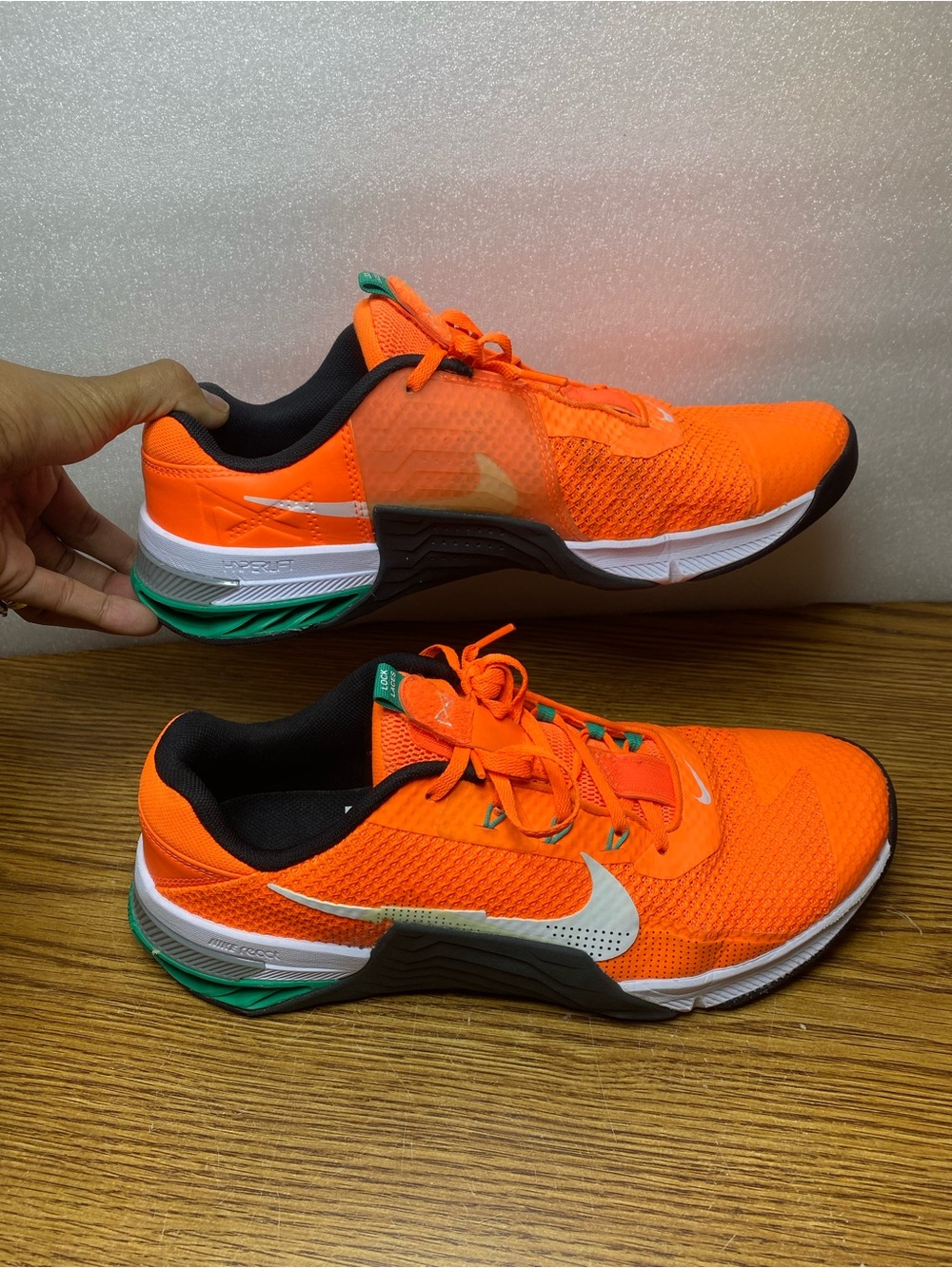 Nike Metcon 7 Orange & White Crossfit Training Shoes CZ8281-883 Men's Size 11.5